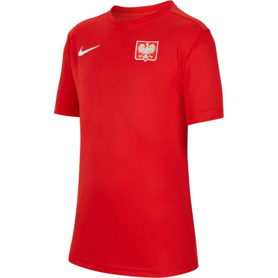 Polska - juniorska koszulka kibica reprezentacji Polski 2022 (NIKE) czerwona