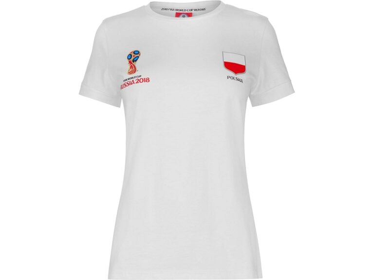 T-SHIRT DAMSKI POLSKA FIFA WORLD CUP 2018 (BIAŁY)