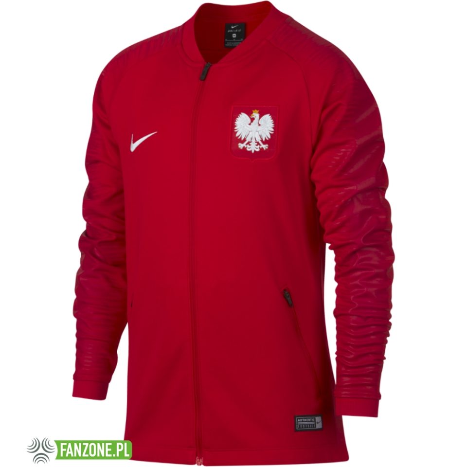 Polska - juniorska bluza rozpinana 2018-2019 (NIKE)