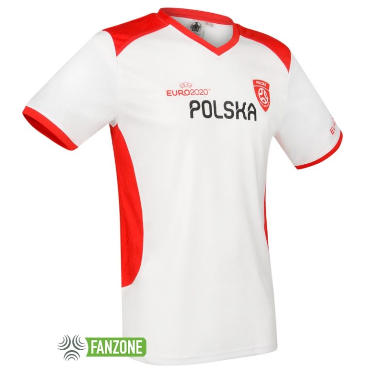 Polska - koszulka sportowa Euro 2020 biała