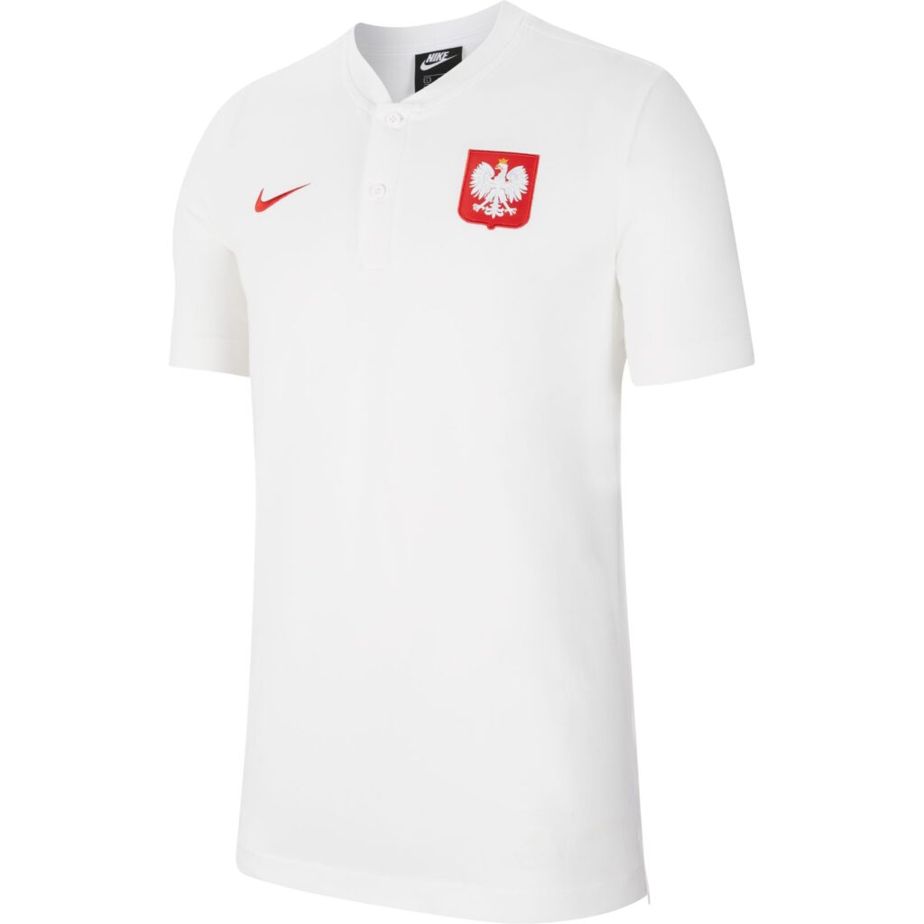Polska - koszulka polo Nike 2020-2021 biała (PROMOCJA)