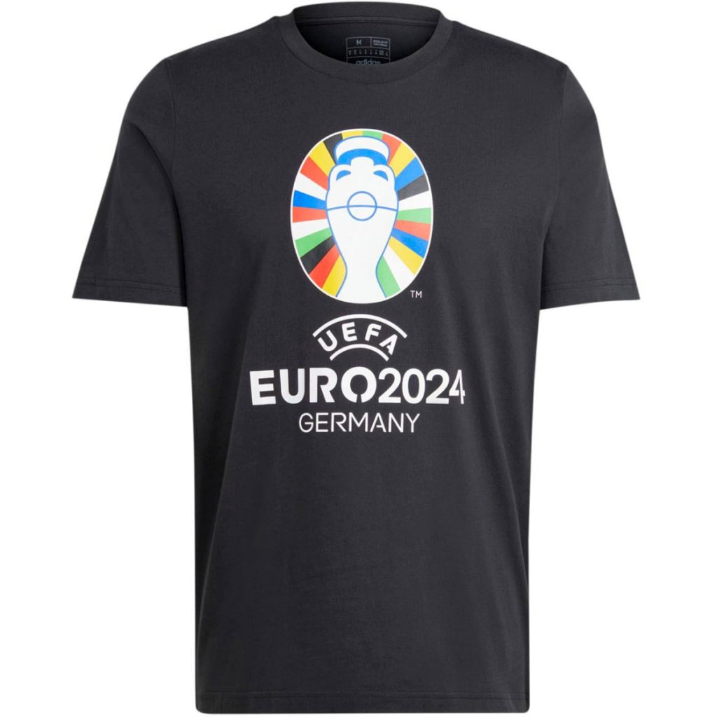 Koszulka Euro 2024 czarna (Adidas)